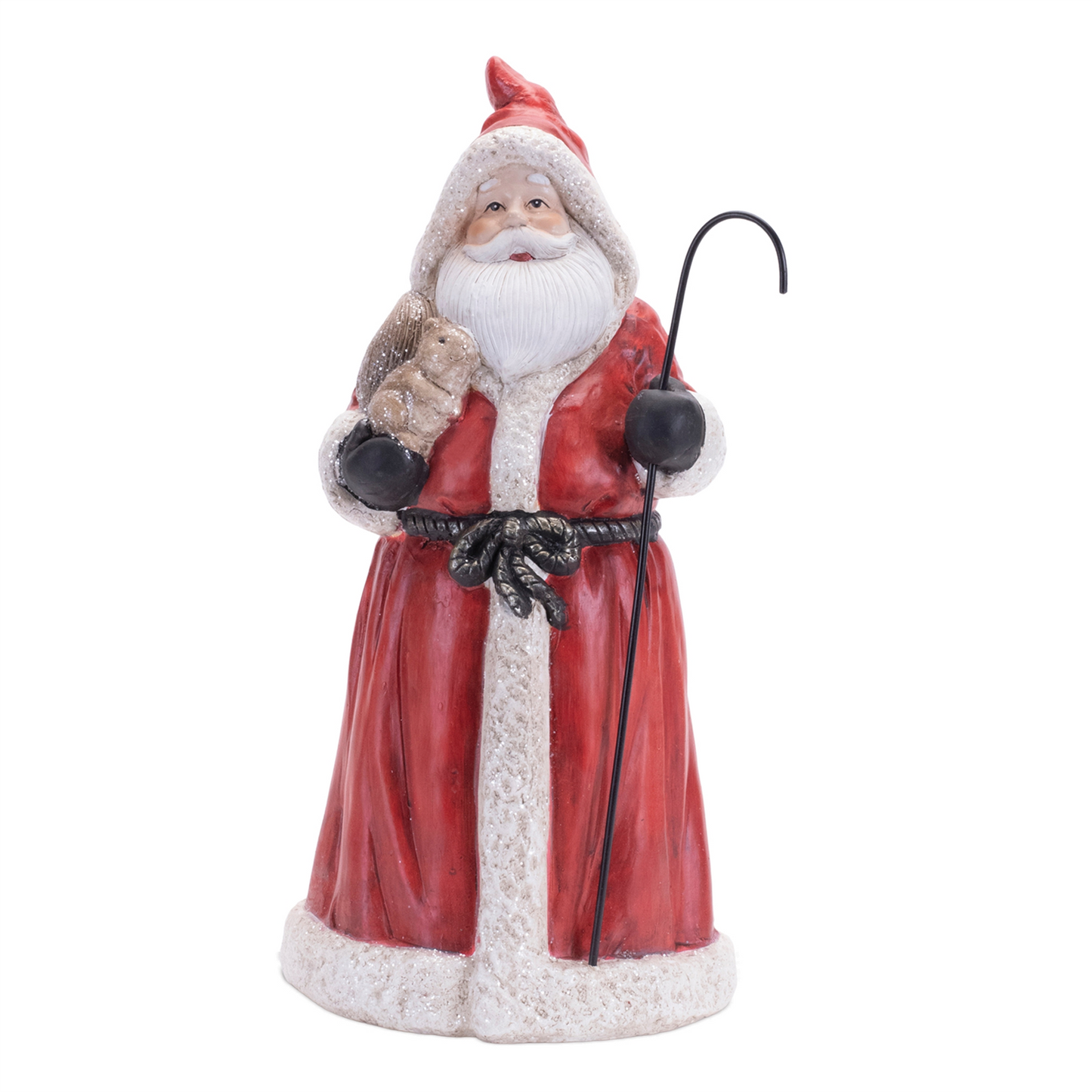 Hooded Terracotta Santa Figurine (Set of 2) -Ship Only