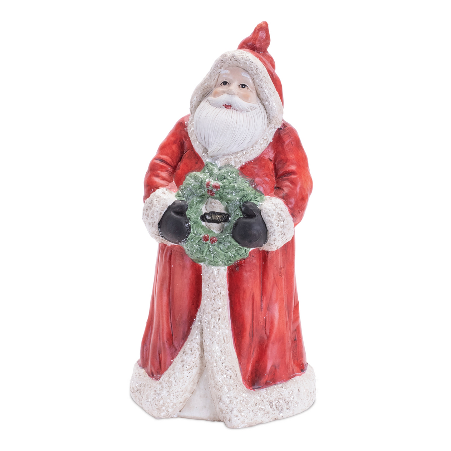 Hooded Terracotta Santa Figurine (Set of 2) -Ship Only