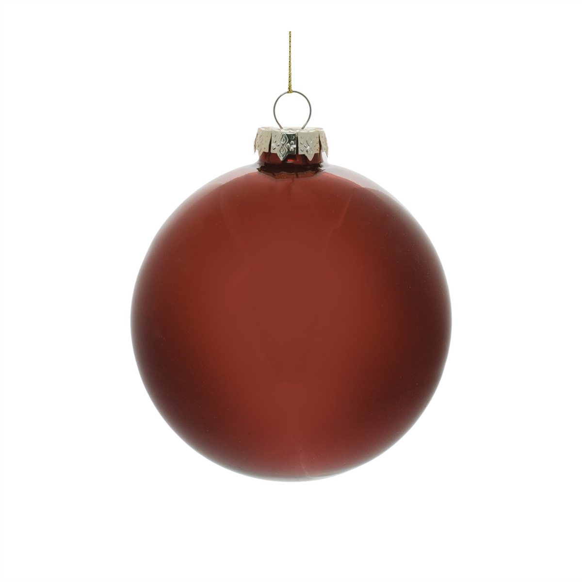 Red Glass Ball Ornament (Set of 6) -Ship Only