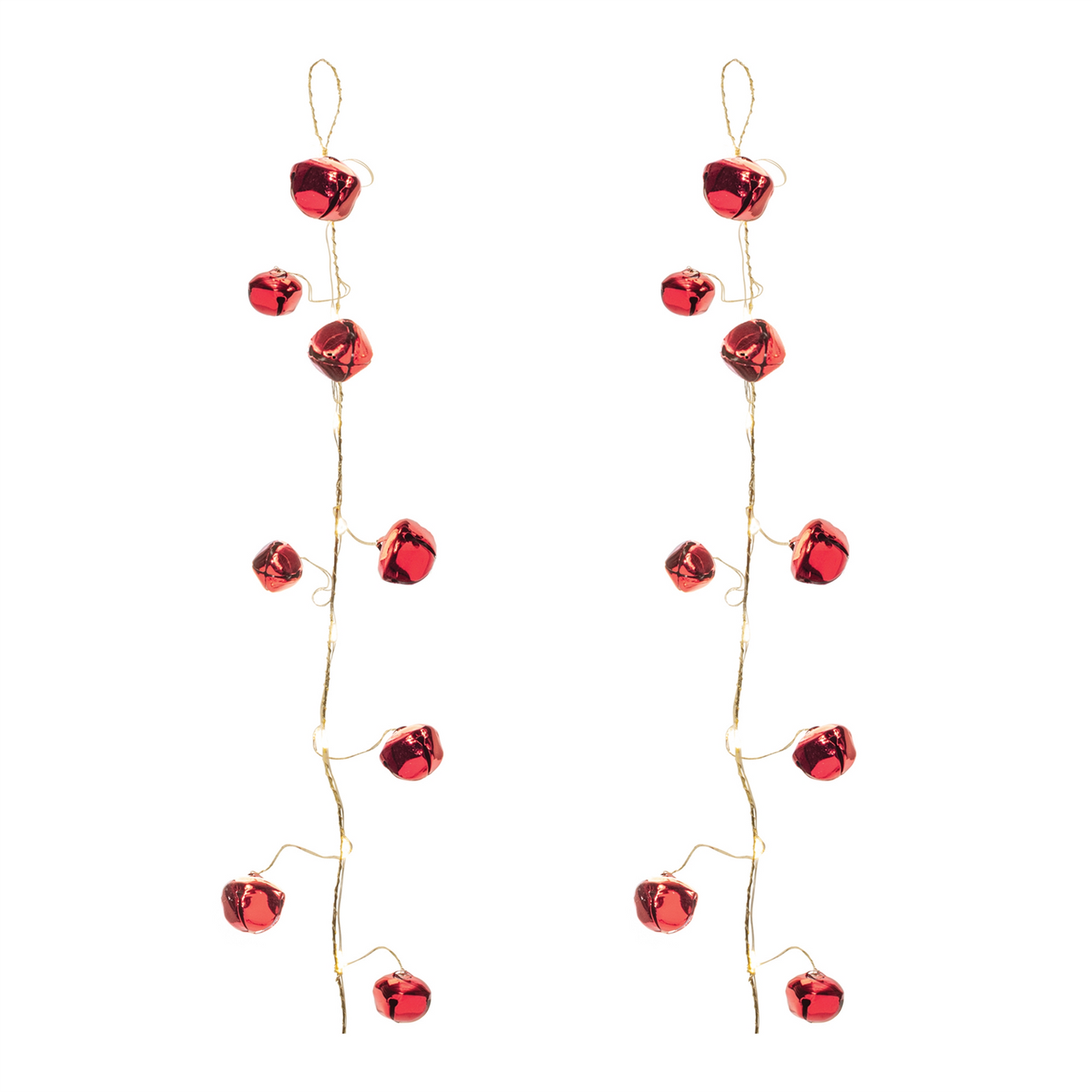LED Sleigh Bell Garland (Set of 2) -Ship Only