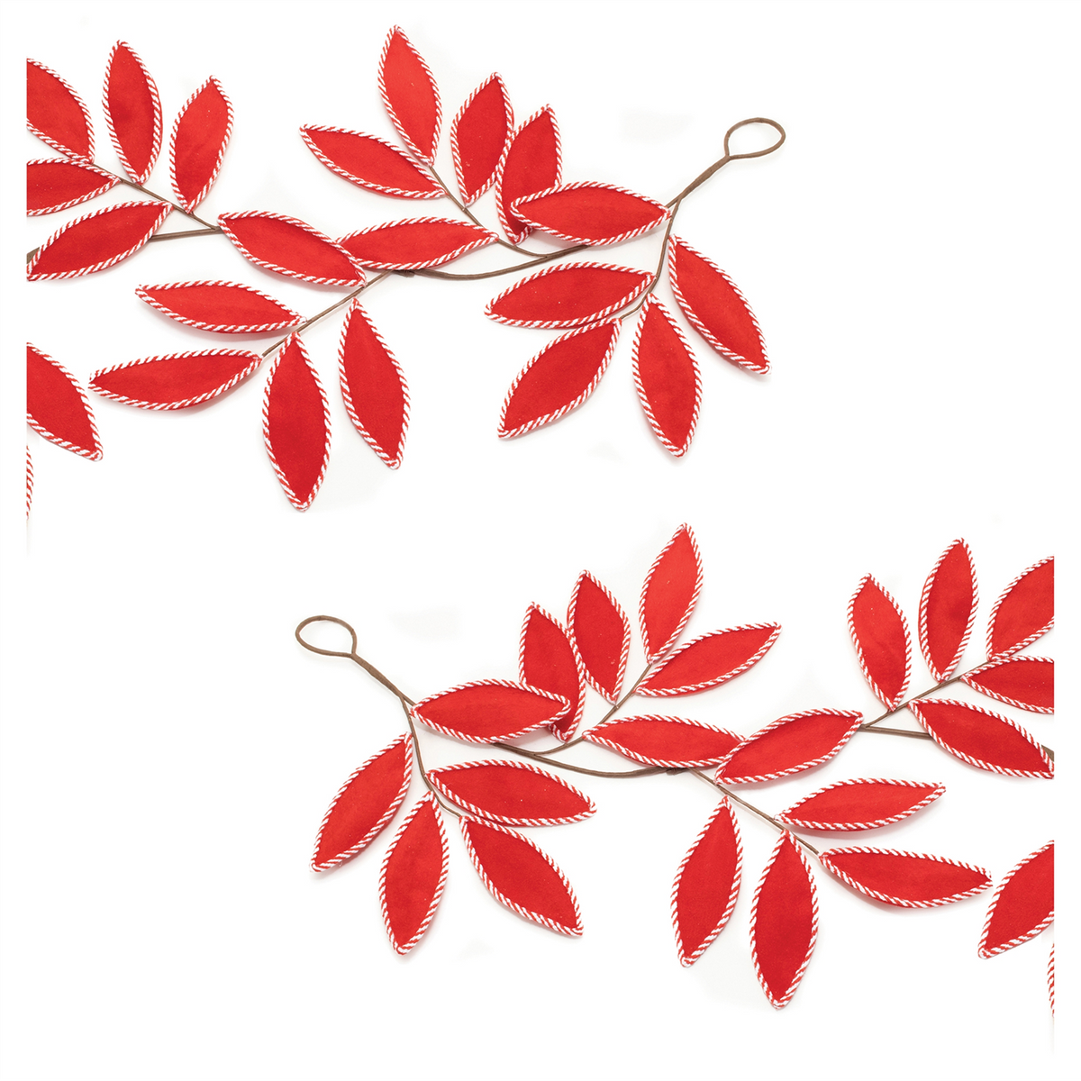Fabric Leaf Garland (Set of 2) -Ship Only