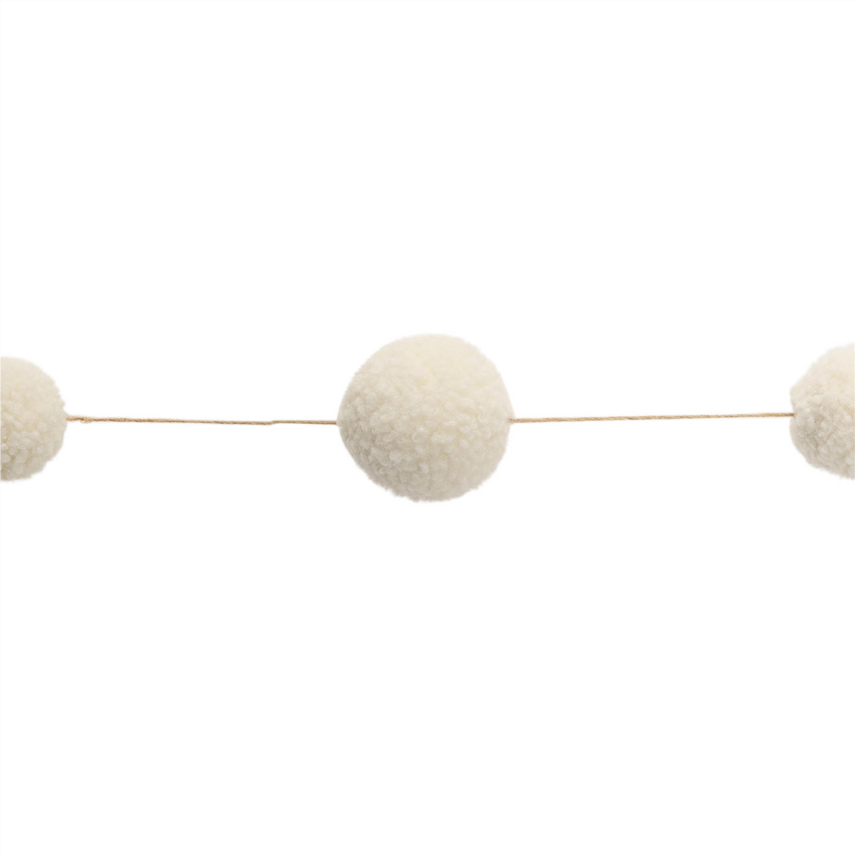 Pom Pom Garland (Set of 2) 6'L Polyester -Ship Only