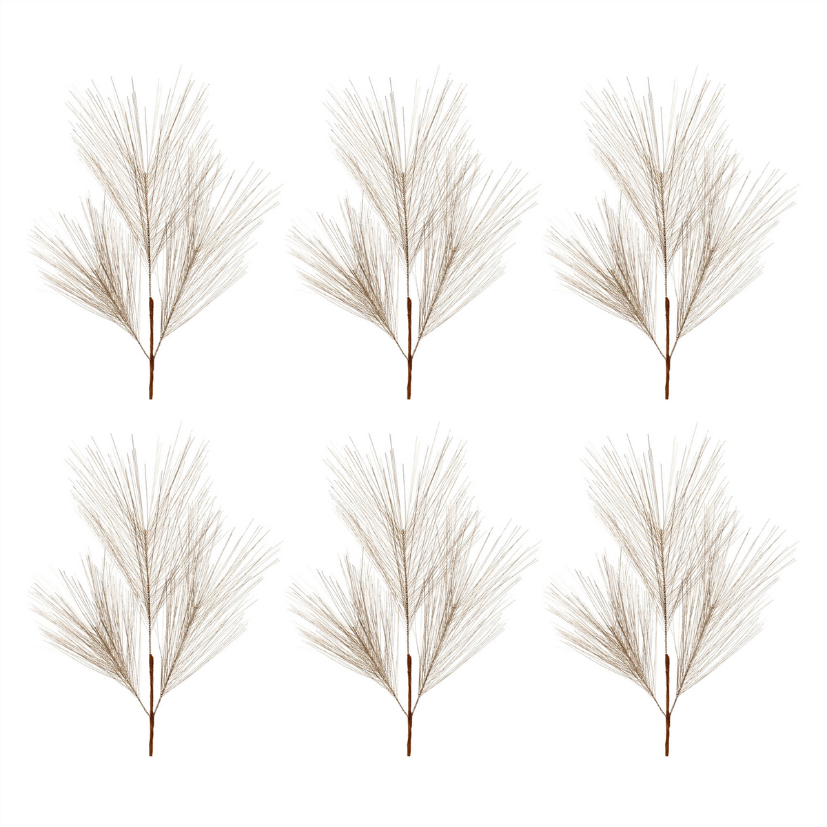 Pine Spray (Set of 6) 25.5”H PVC -Ship Only