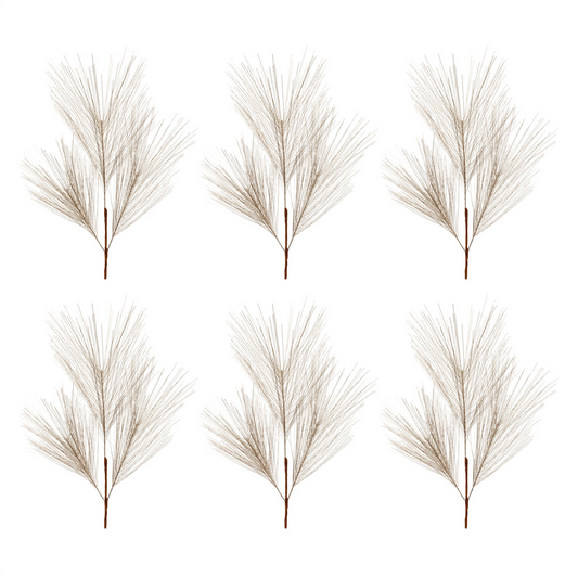 Pine Spray (Set of 6) 25.5”H PVC -Ship Only