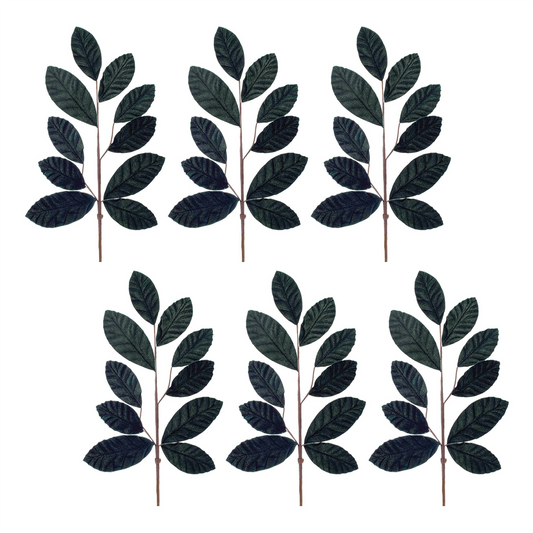 Forest Green Leaf Spray (Set of 6) -Ship Only