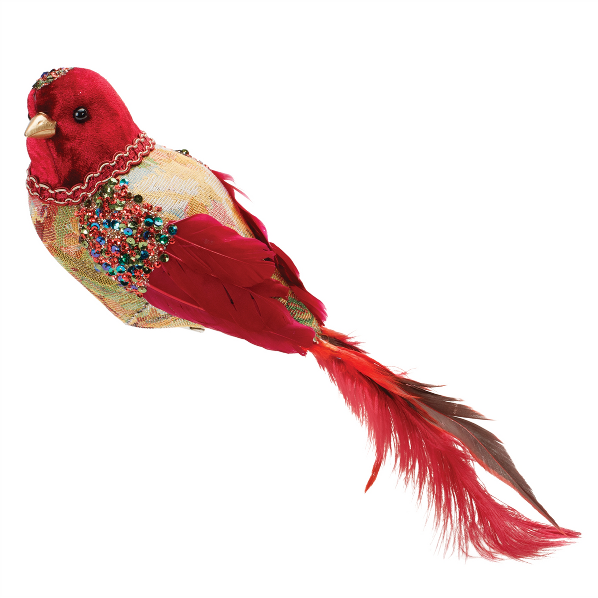 Bird (Set of 4) 13.25"L x 5"H Foam/Fabric -Ship Only