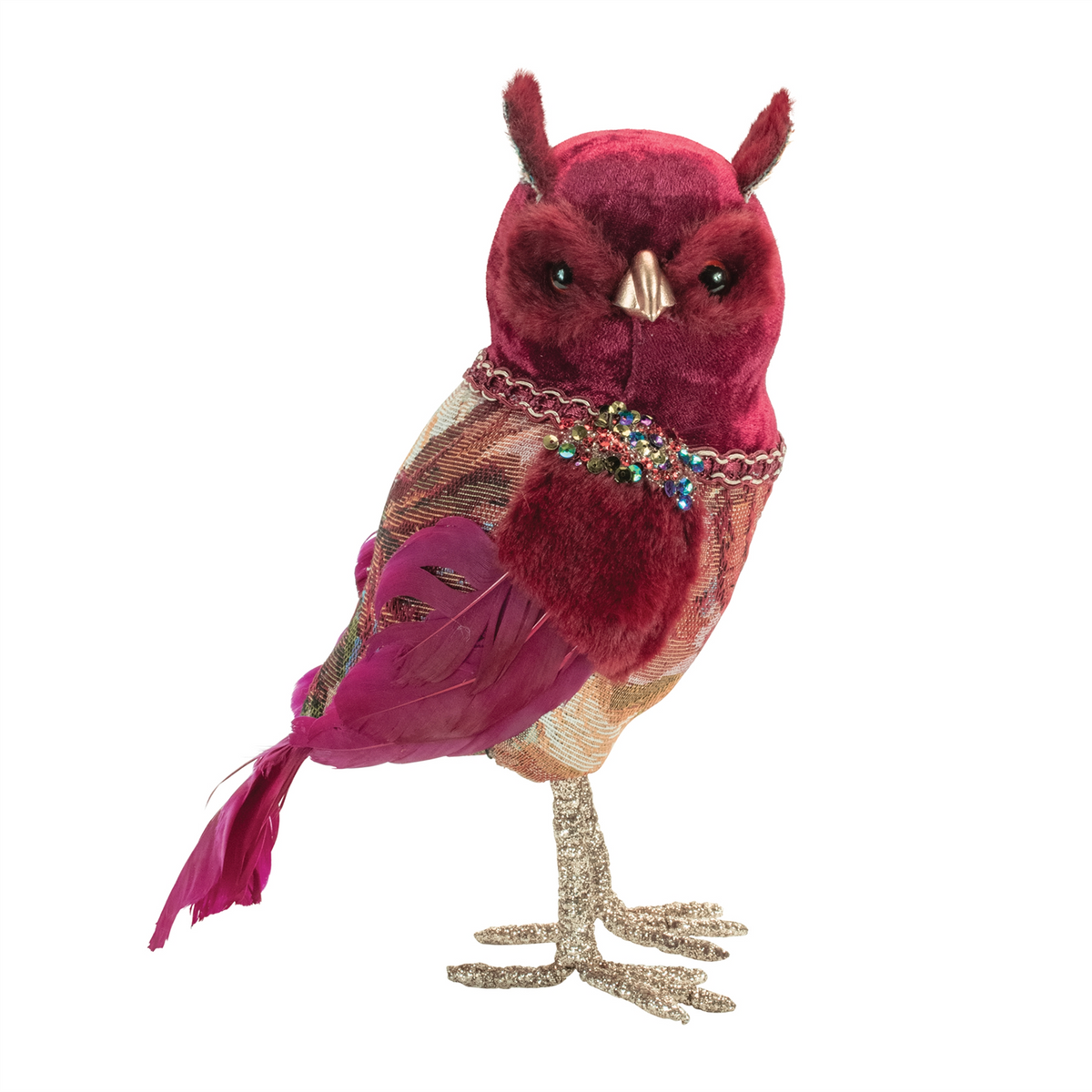 Owl (Set of 4) 9.5"H, 10"H Foam/Fabric -Ship Only