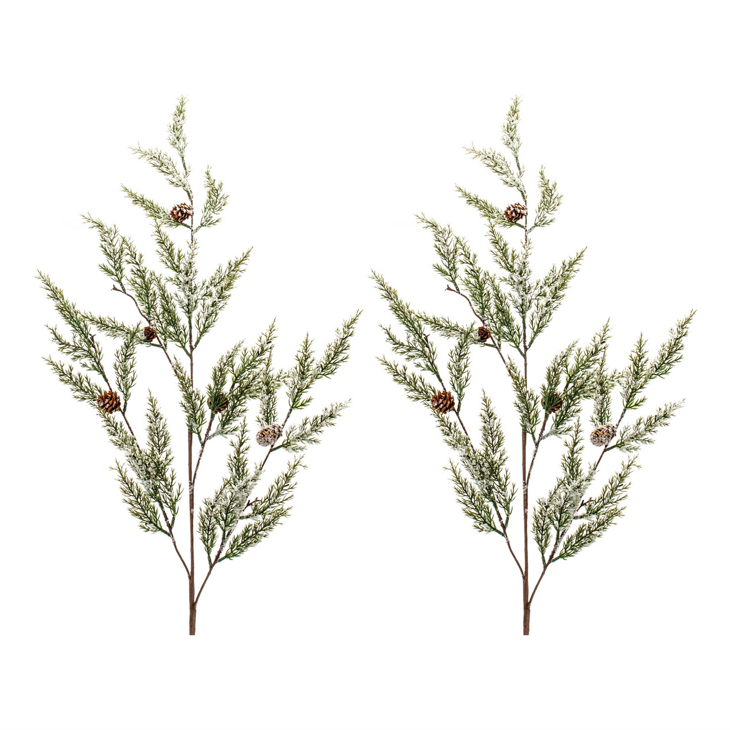 Icy Pine Spray with Pinecones (Set of 2) -Ship Only