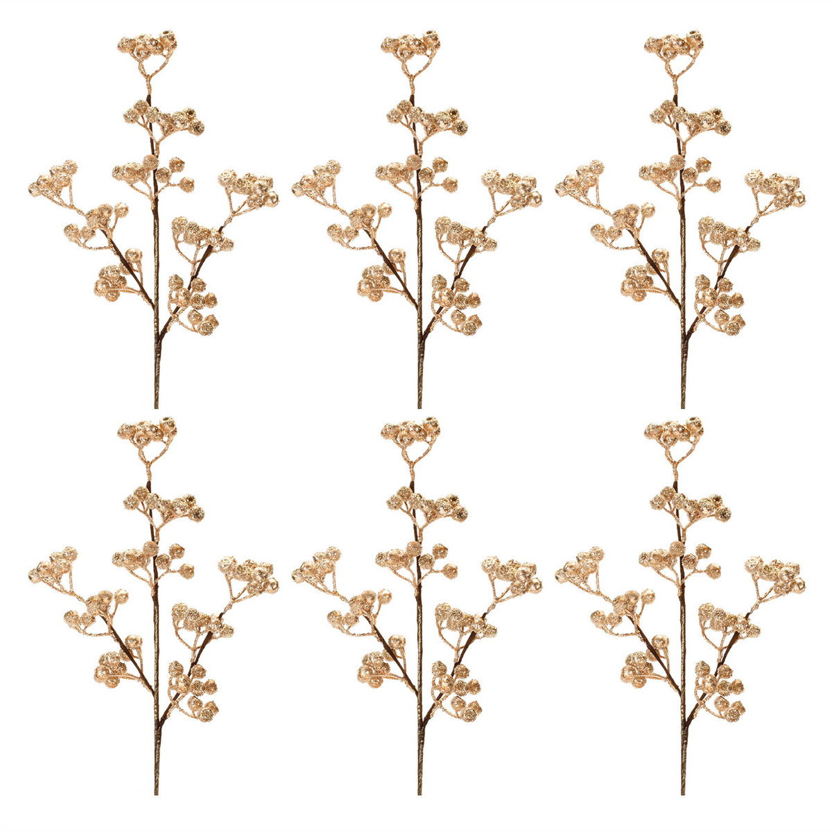 Berry Spray (Set of 6) 23”H Foam -Ship Only