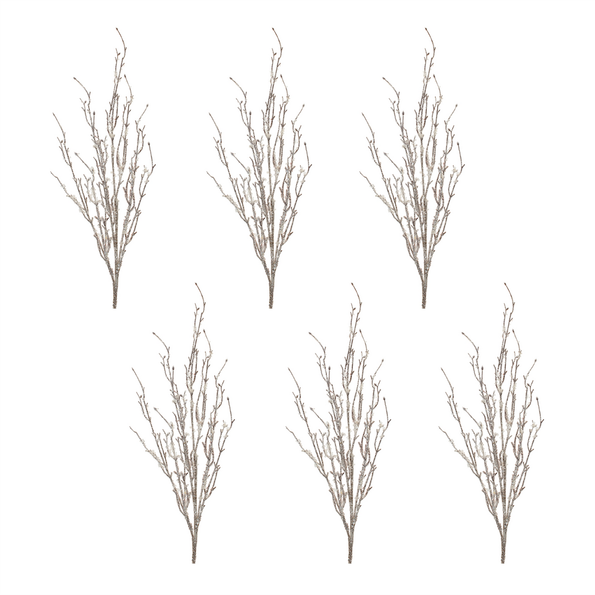 Glitter Branch (Set of 6) 35”H Plastic -Ship Only