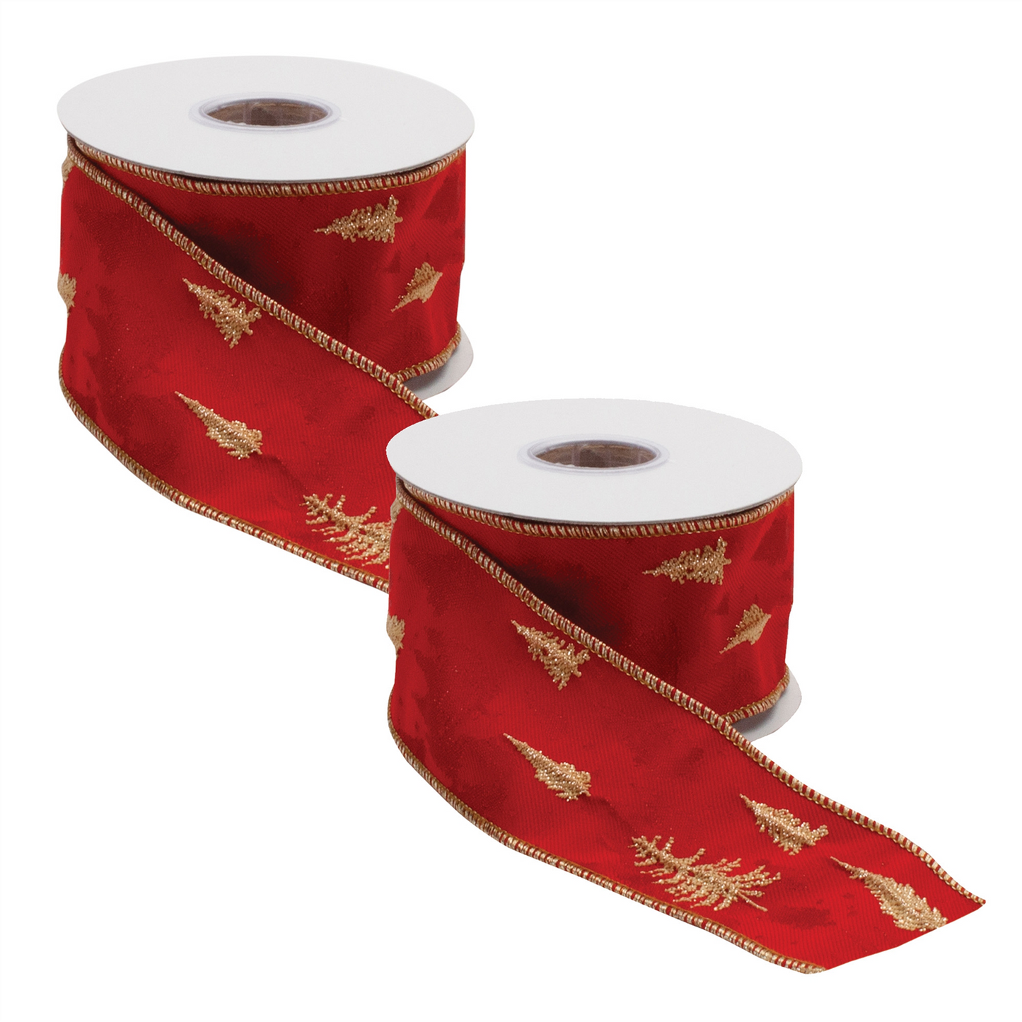 Pine Tree Holiday Ribbon (Set of 2) -Ship Only