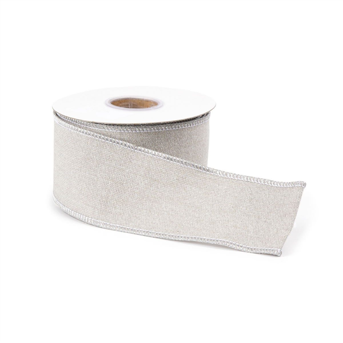 Beige Shimmer Wired Ribbon (Set of 2) -Ship Only