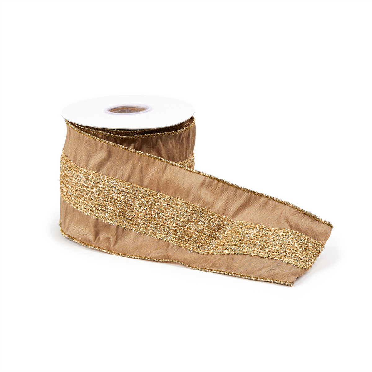 Gold Shimmer Wired Ribbon (Set of 2) -Ship Only