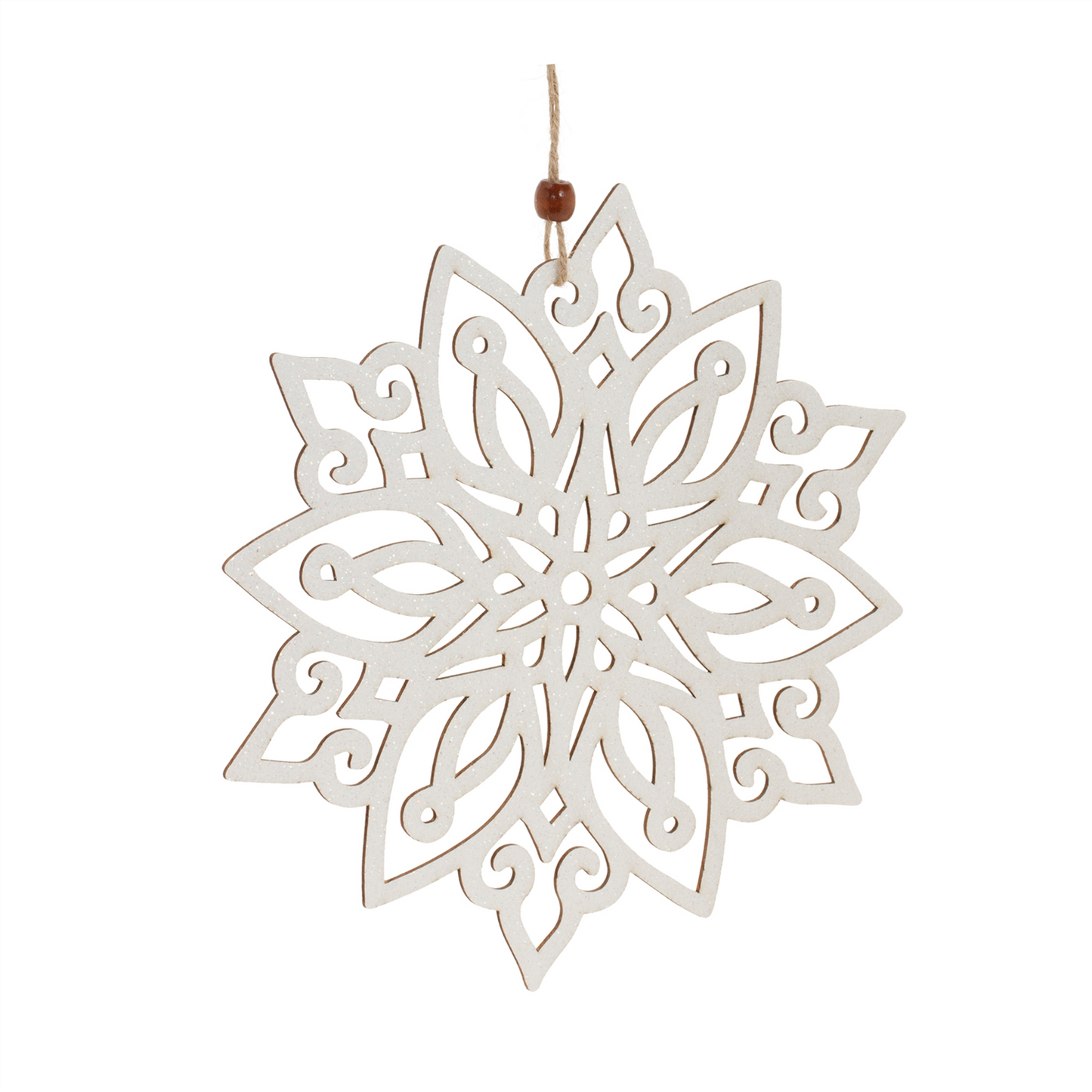 Wood Cut-Out Snowflake Ornament (Set of 24) -Ship Only