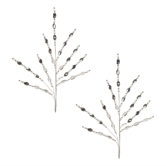Silver Jewel Spray (Set of 2) -Ship Only