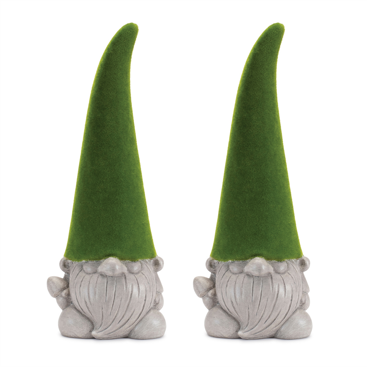 Mossy Terra Cotta Gnome Statue (Set of 2) -Ship Only