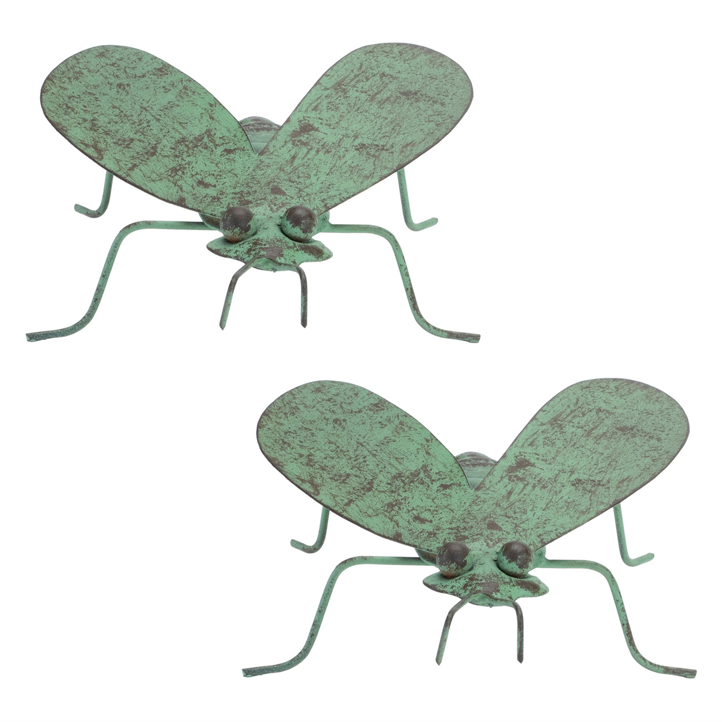 Iron Metal Bumble Bee Garden Accent (Set of 2) -Ship Only