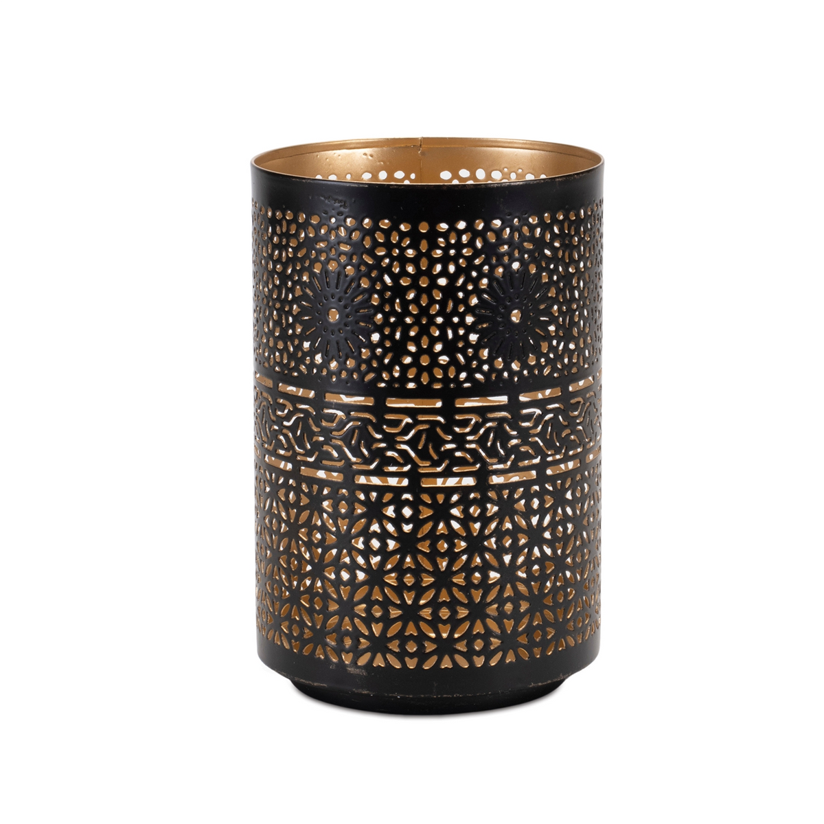 Mandala Punched Metal Candle Holder (Set of 2) -Ship Only