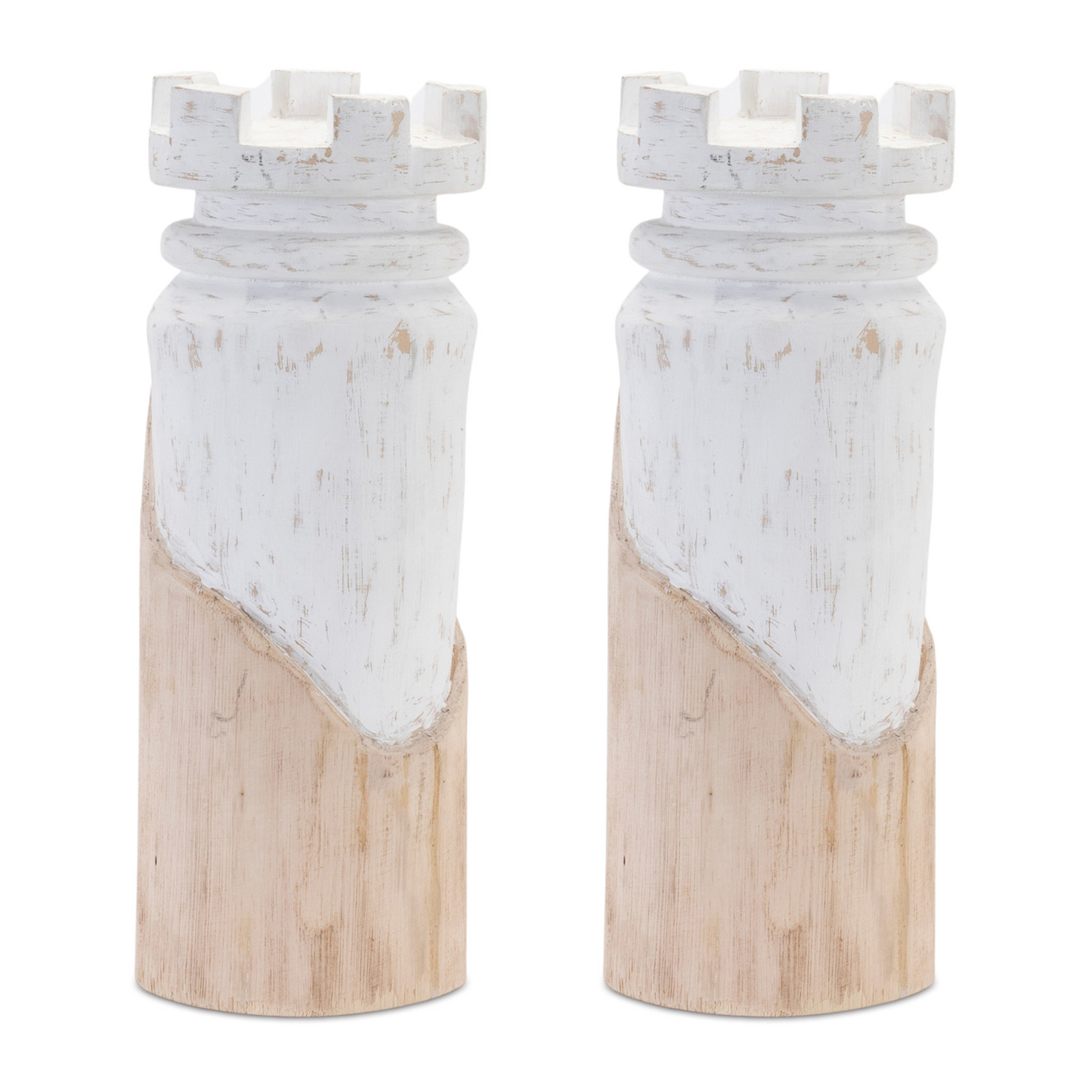 Mango Wood Chess Piece (Set of 2) -Ship Only