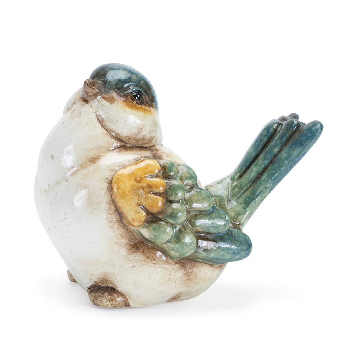 Terra Cotta Bird Figurine (Set of 6) -Ship Only