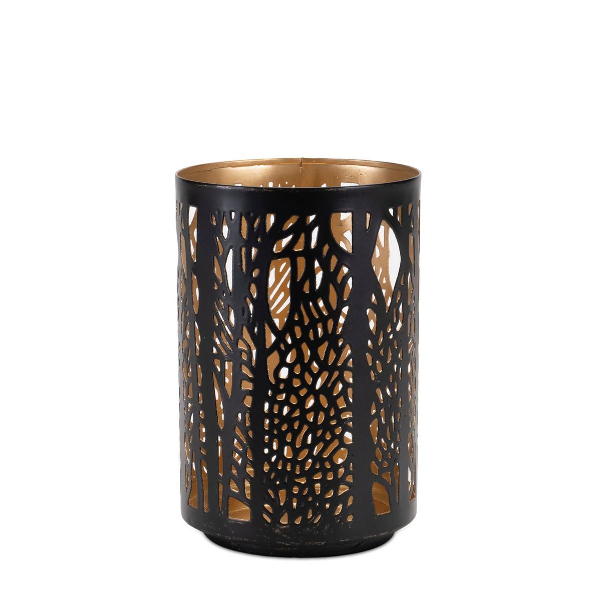 Forest Trees Punched Metal Candle Holder (Set of 2) -Ship Only