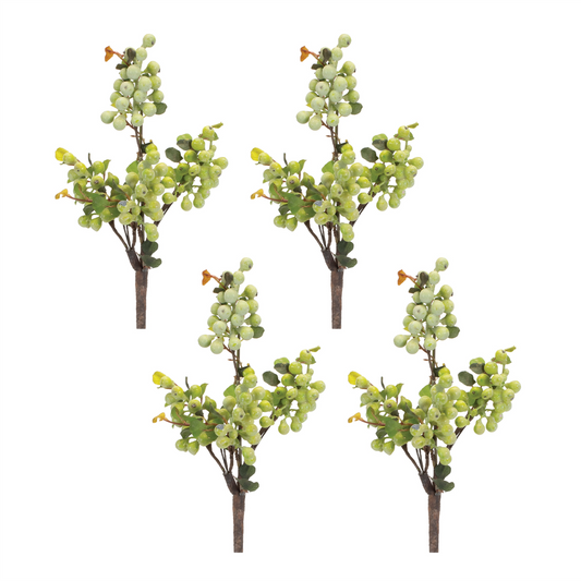 Berry Spray (Set of 4) 17”H Styrofoam/Polyester/Plastic -Ship Only