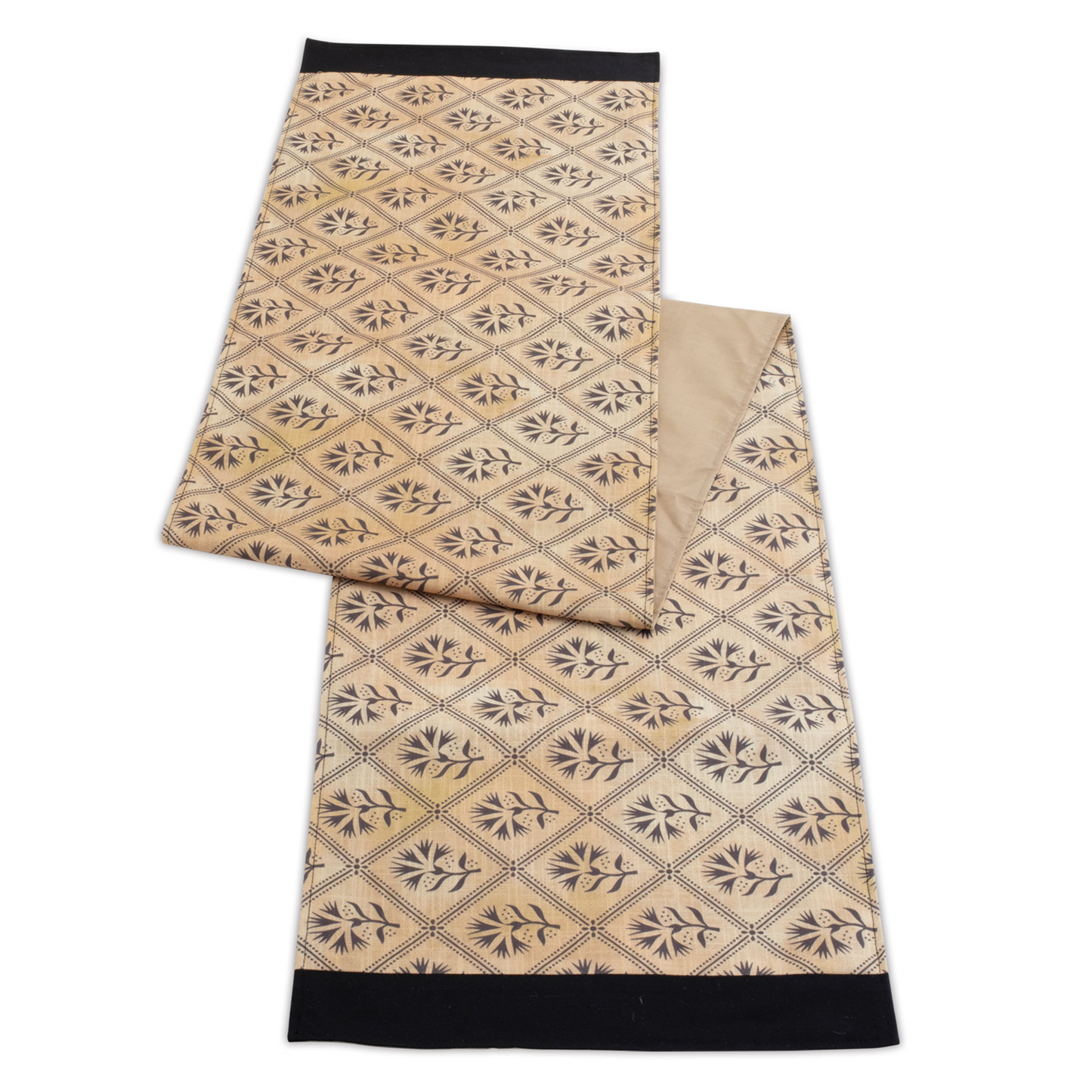 Geometric Floral Patterned Table Runner (Set of 2) -Ship Only