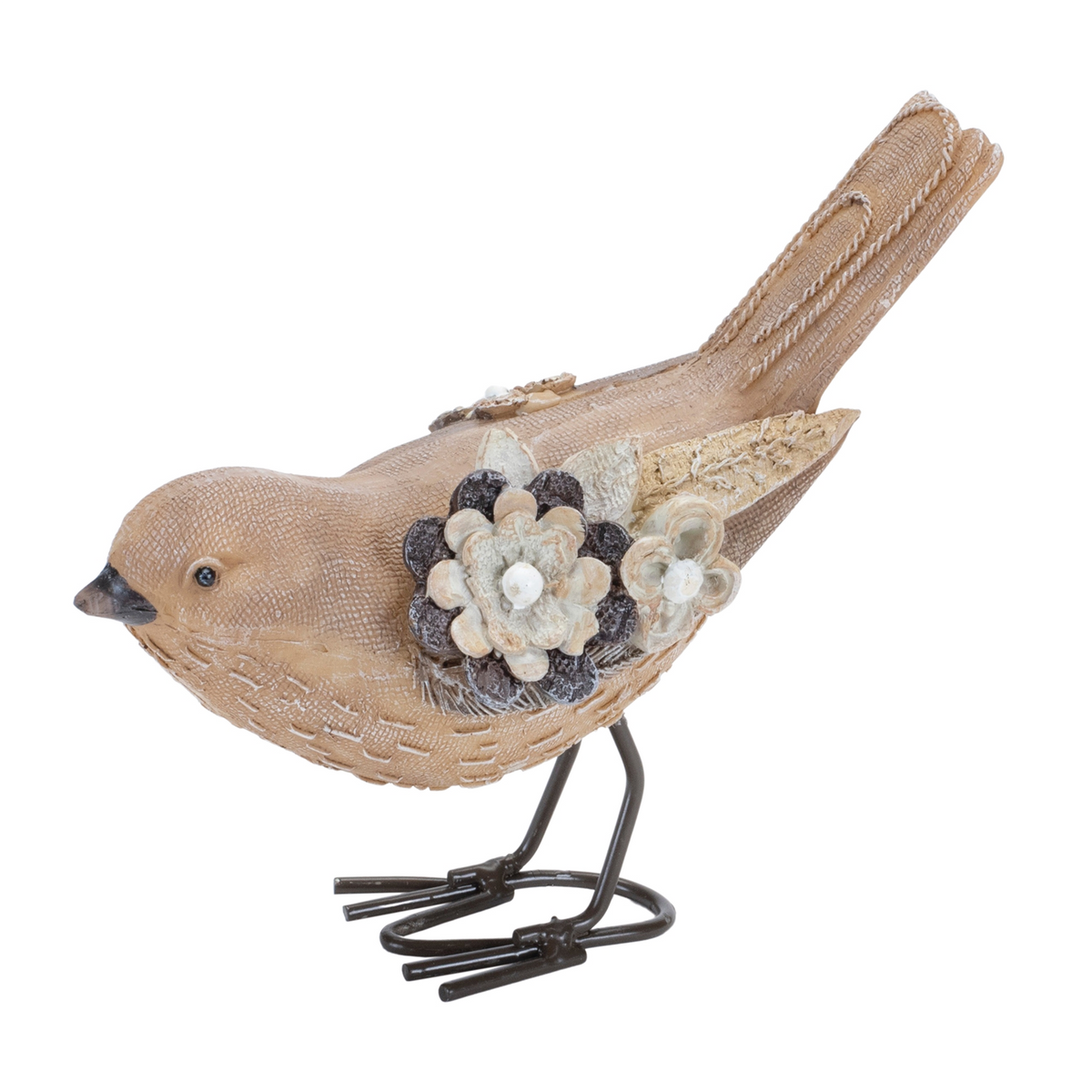 Floral Bird Figurine (Set of 2) -Ship Only