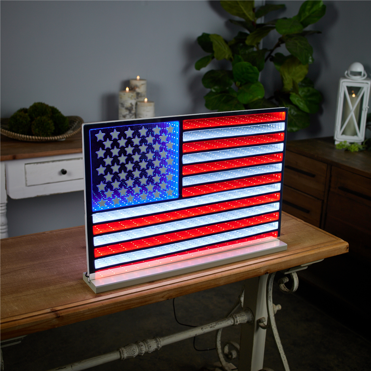 American Flag Ekko Light Display 23"L -Ship Only