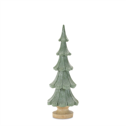 Glittered Pine Tree (Set of 3)
