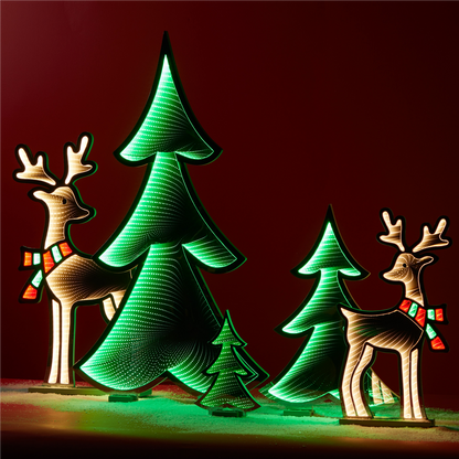 Green Pine Tree Ekkolight 46"H