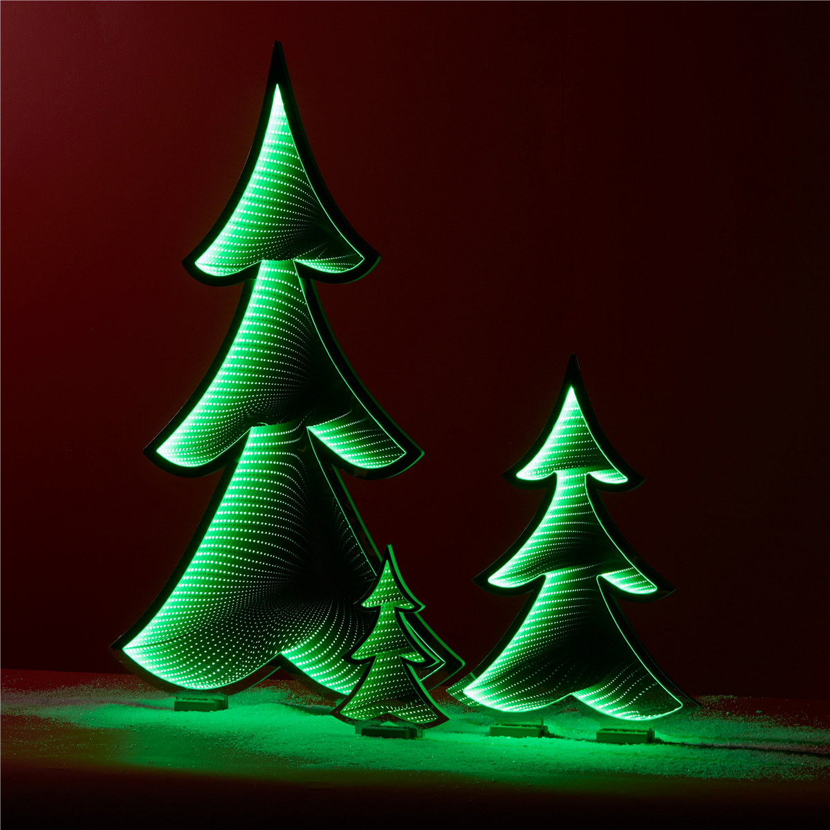 Green Pine Tree Ekkolight 11.75"H