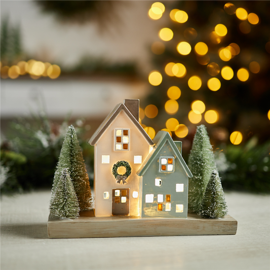 LED Winter Village 8"L -Ship Only
