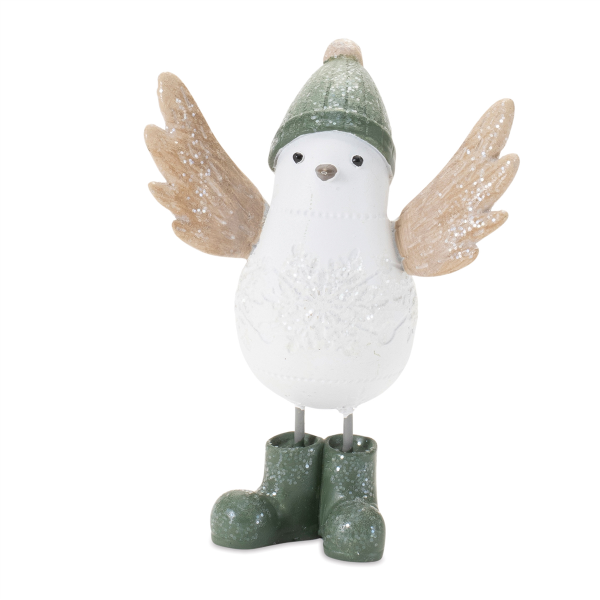 Winter Bird with Snowboots Figurine (Set of 6)
