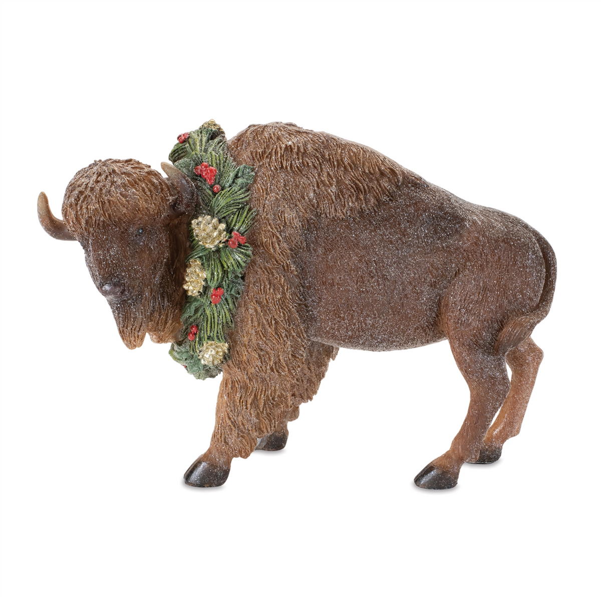 Bison (Set of 4) 8.5"L x 5.5"H Resin -Ship Only