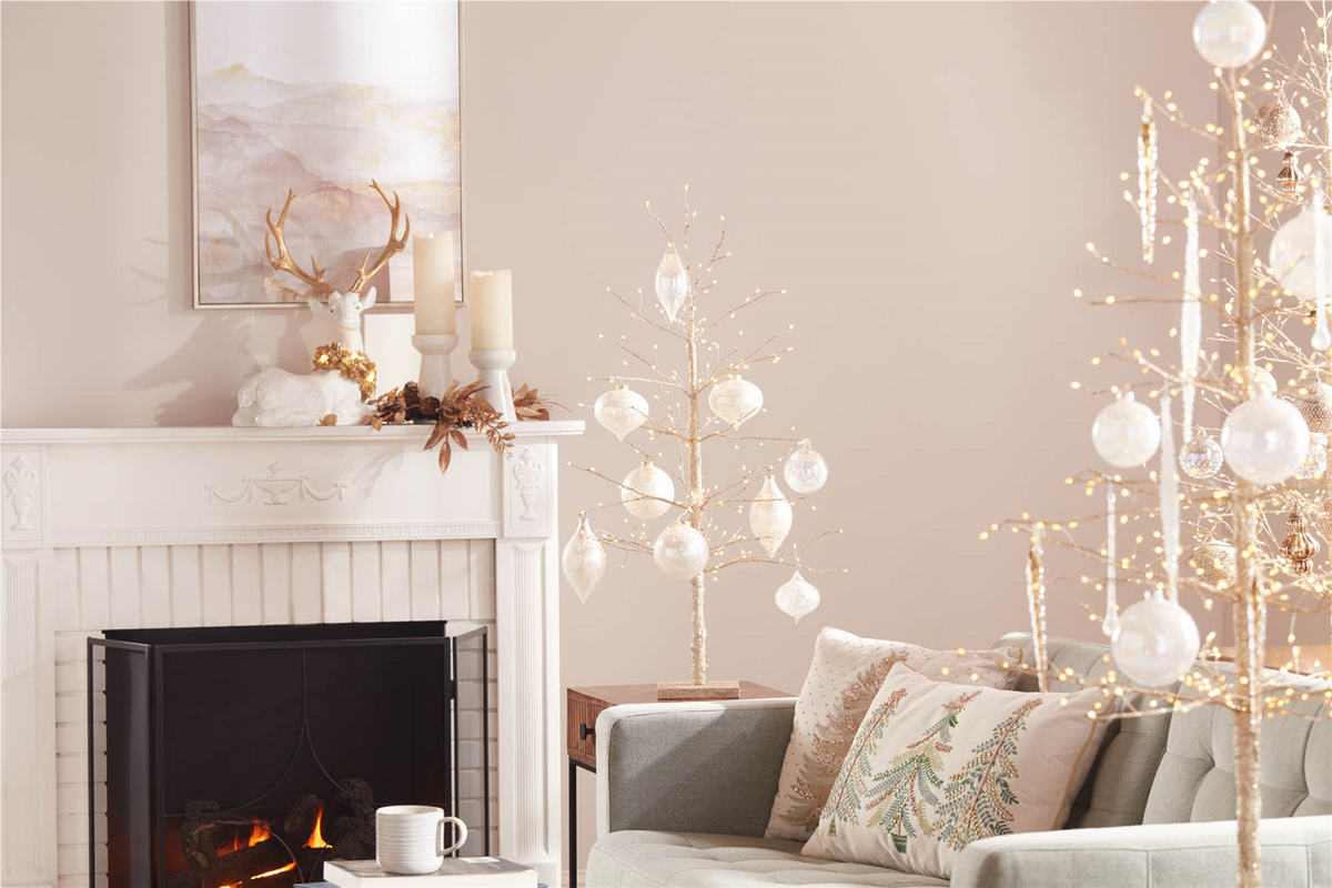 Gold LED Twig Tree 36"H -Ship Only