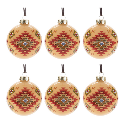 Western Glass Ball Ornament (Set of 6)