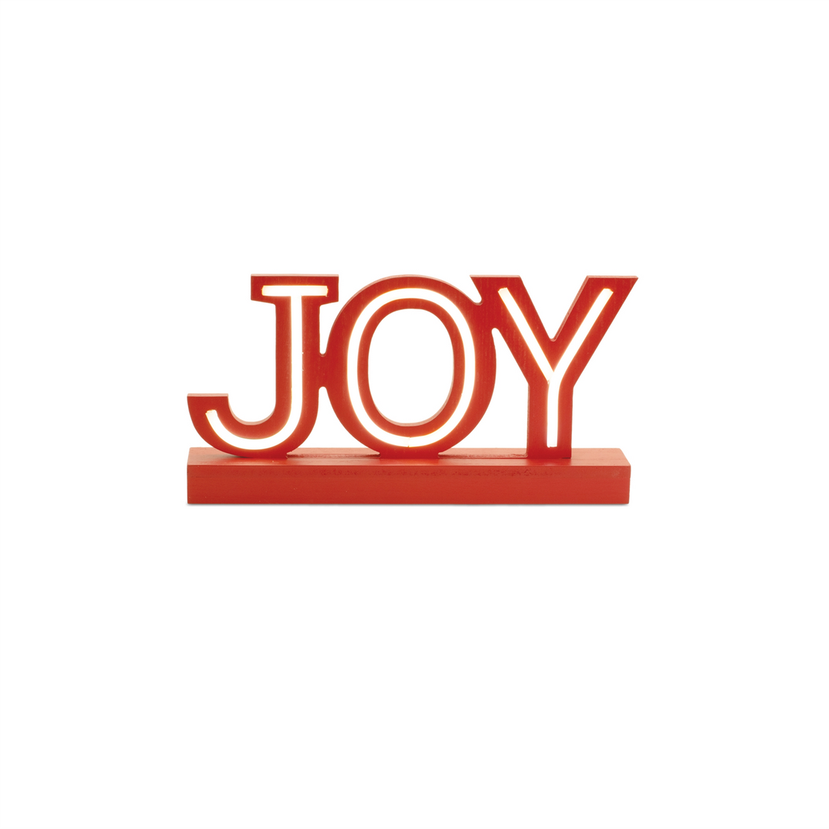 LED Joy and Merry Tabletop Sign (Set of 2) -Ship Only