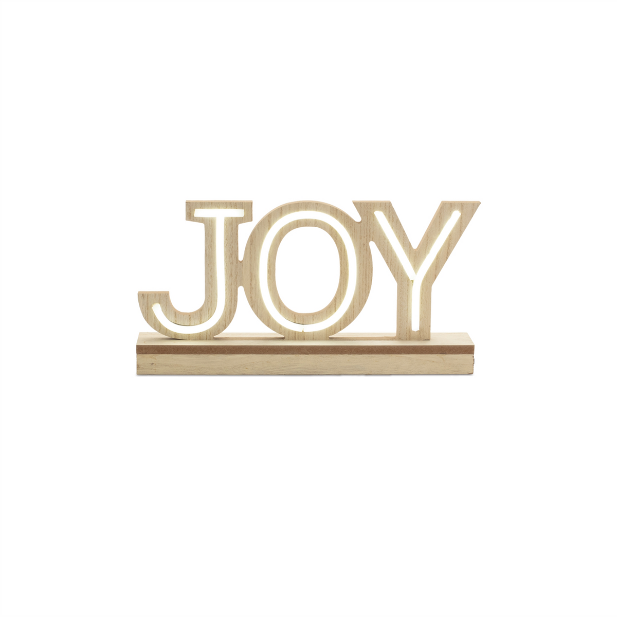 LED Joy and Merry Tabletop Sign (Set of 2) -Ship Only