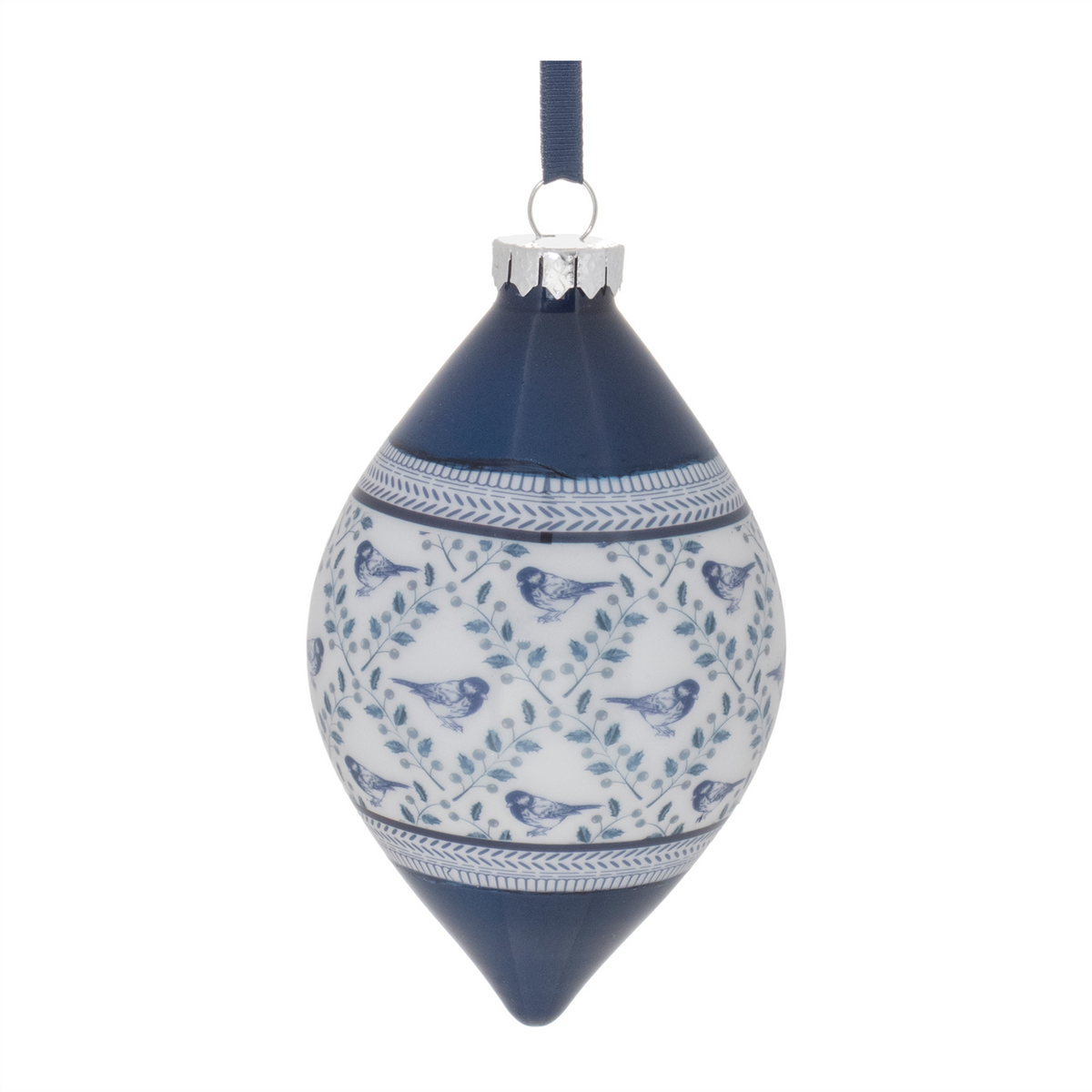 Ornament (Set of 6) 4"D, 5.75"H Glass -Ship Only
