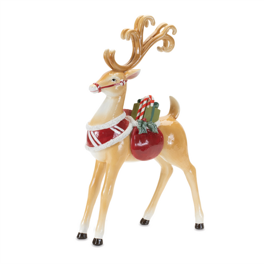 Deer (Set of 2) 7.25"L x 8.25"H, 7.75"L x 12.5"H Resin -Ship Only