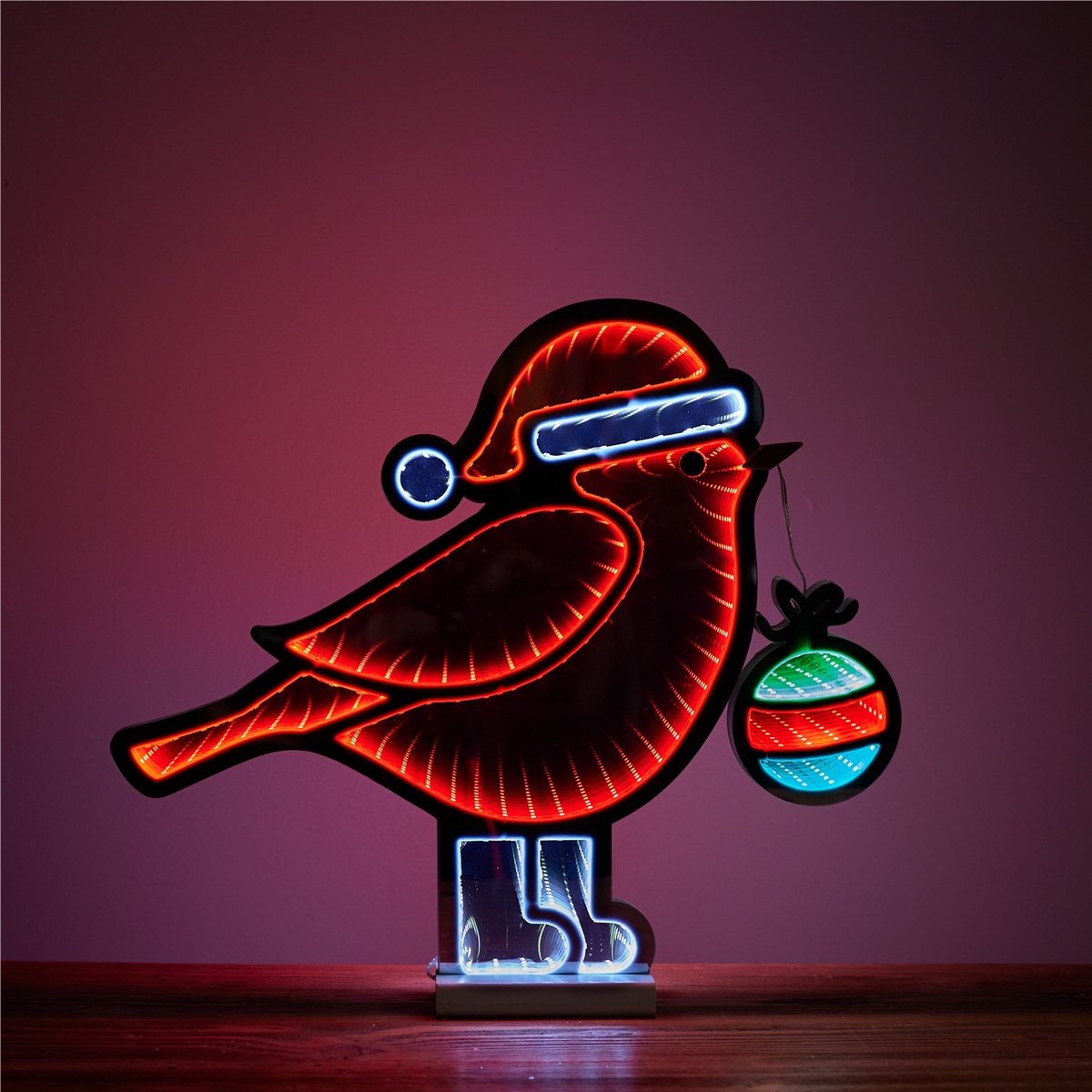 Holiday Cardinal Bird Ekkolight 15.75"H -Ship Only