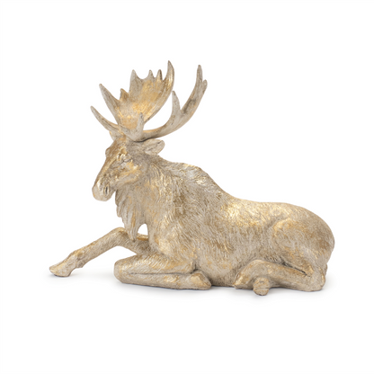 Winter Moose Figurine (Set of 2)
