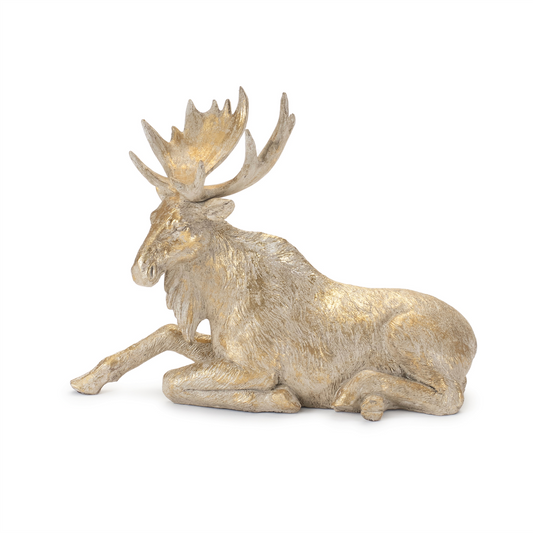 Winter Moose Figurine (Set of 2) -Ship Only