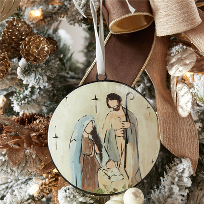 Holy Family Disc Ornament (Set of 12)