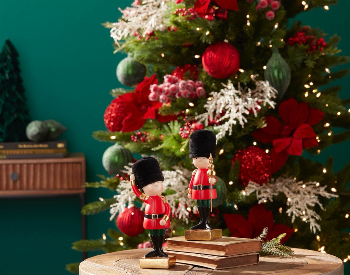 Holiday Nutcracker Soldier Figurine (Set of 2)