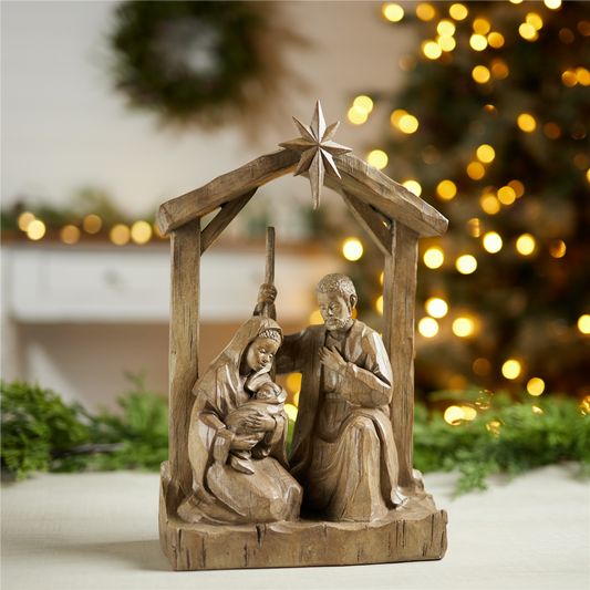Holy Family (Set of 2) 12"H Resin -Ship Only