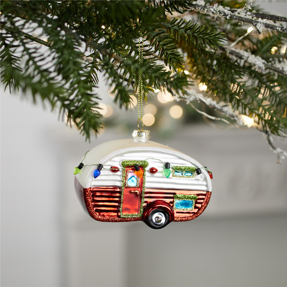 Camper Ornament (Set of 12) 3”H Glass -Ship Only