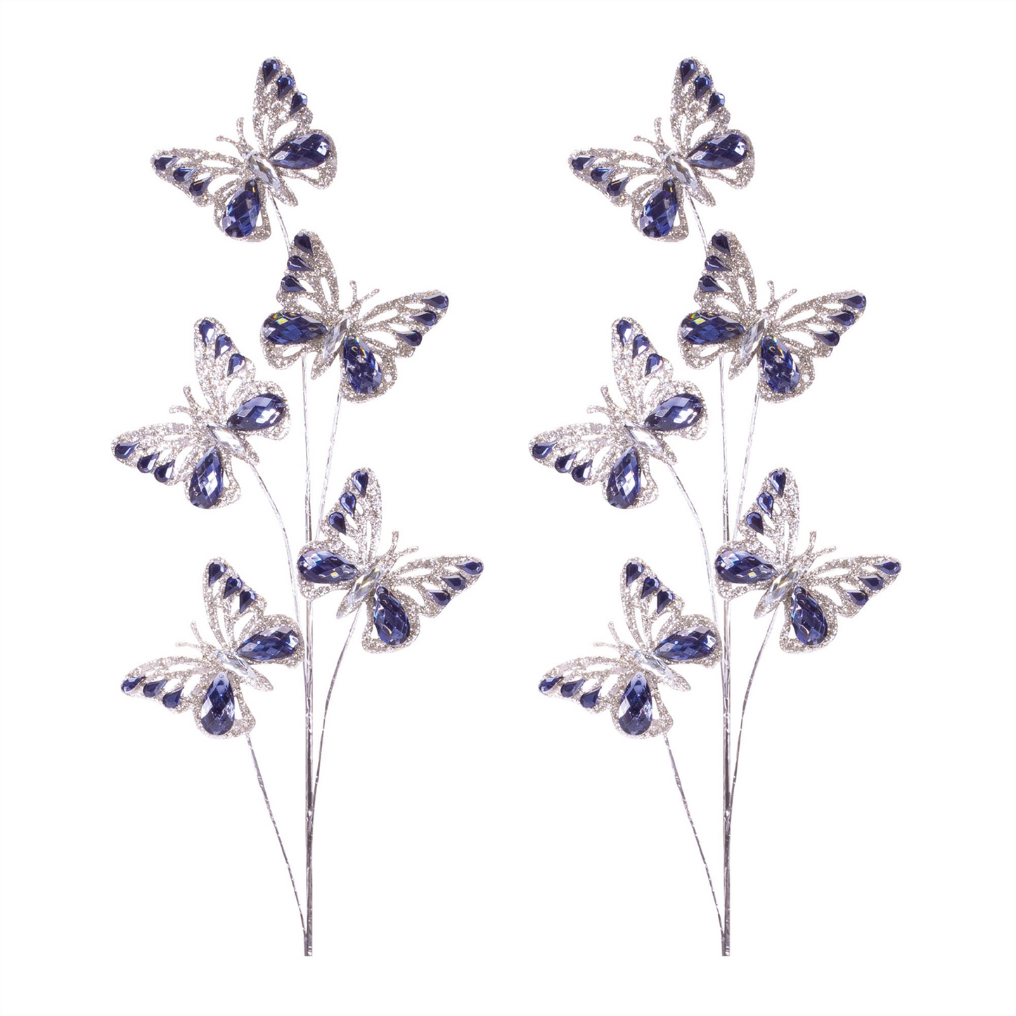Jeweled Butterfly Spray (Set of 2)