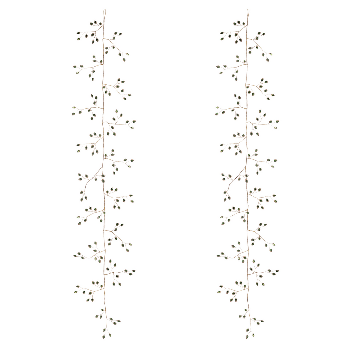 Bead Leaf Garland (Set of 2) 5'L Plastic -Ship Only